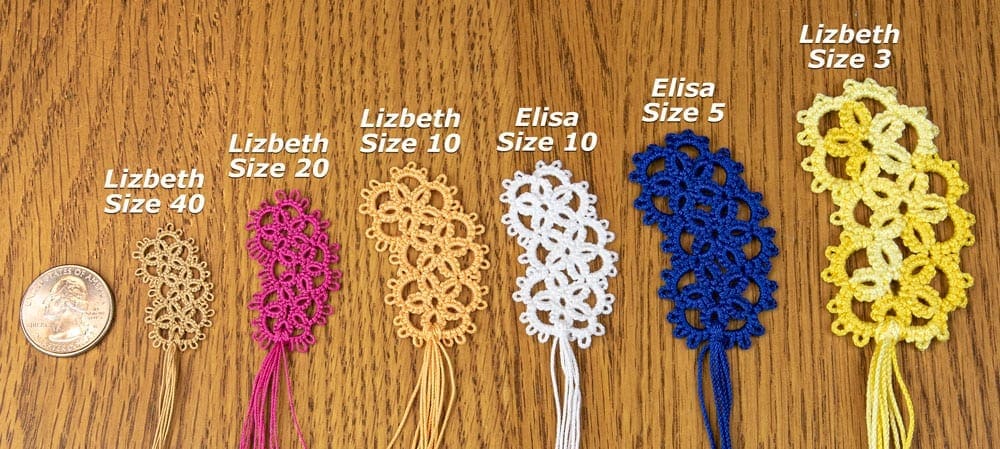 About Thread Sizes : Tatting Corner: Supplies for Crocheting, Lacemaking,  Tatting