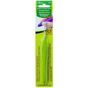 Clover Soft Touch Steel Crochet Hook (with cap) Size 14 / 0.50mm, C1027 -  Handy Hands