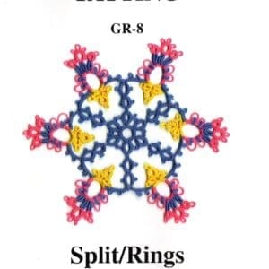 Tatting GR-8 Split/Rings, (Houtz Brothers) T603