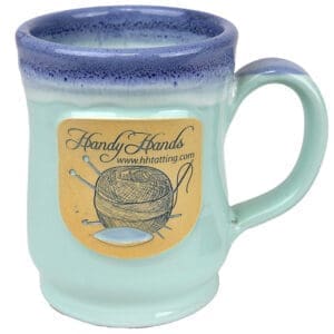HH Mug – 12oz Cafe, Aqua Frosted Blue, TA1161