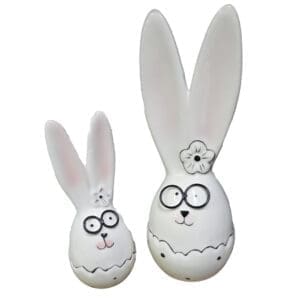 Ceramic Bunnies Set of 2, FR1182