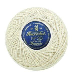 Presencia Fincrochet Size 30 - Ecru, (651 yds), PF30EC
